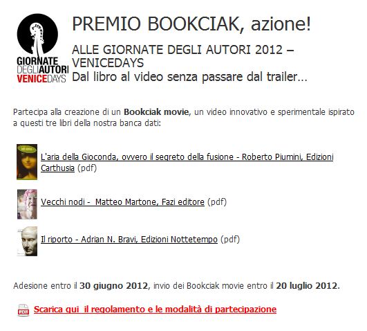 Premio Book Ciack 2012