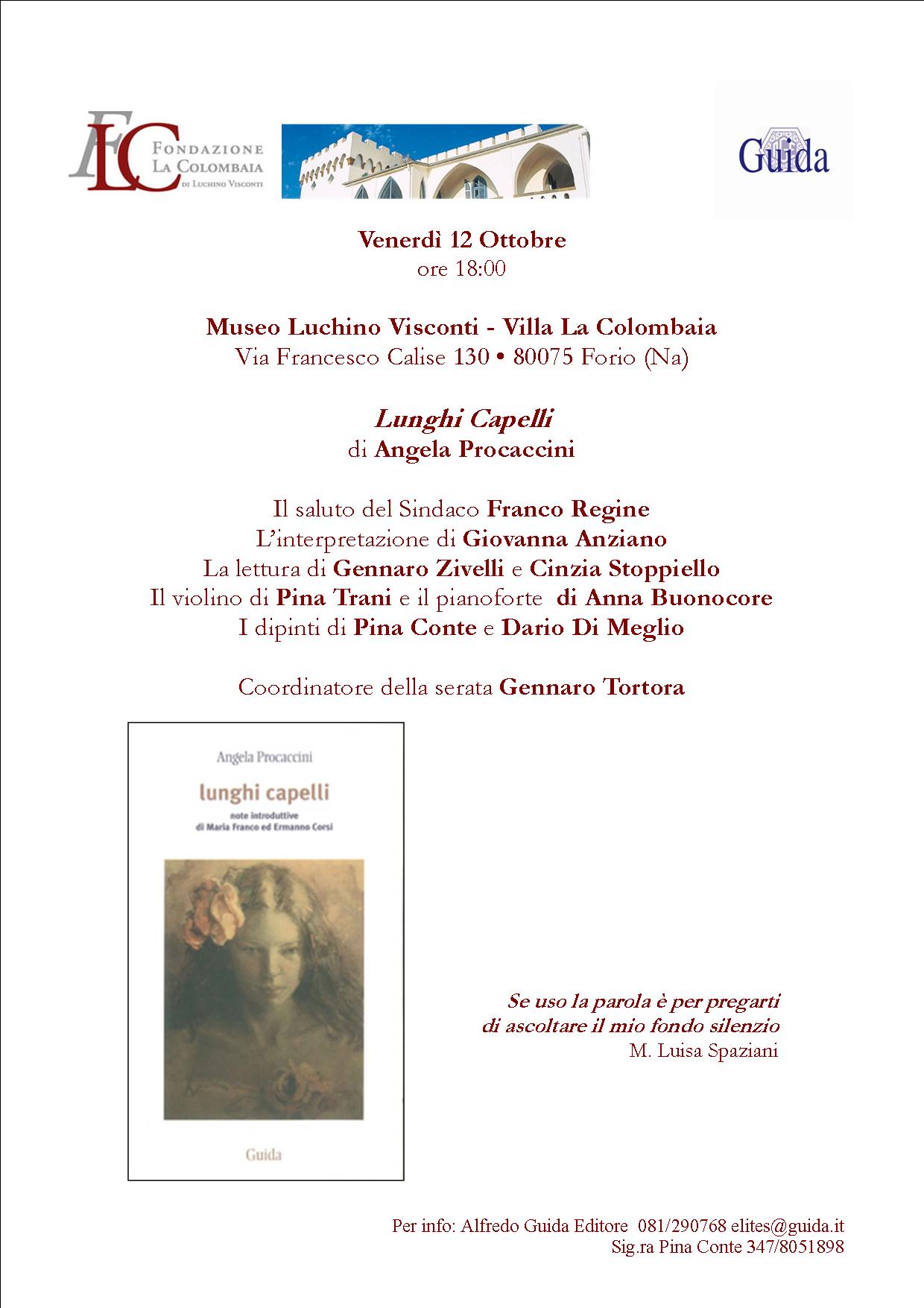 Le poesie Lunghi Capelli (ed. Guida, 2012) di Angela Procaccini