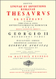 Novus linguae et eruditionis Romanae thesaurus - Vol. I